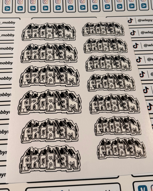 Arkusz wlep "Problem" 13 szt.