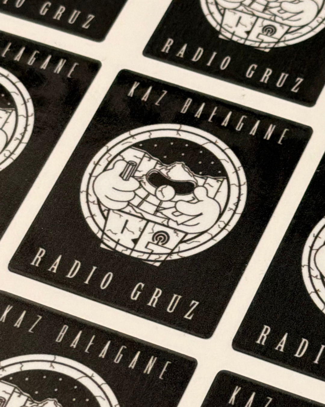 Arkusz wlep "Radio Gruz" 24szt.