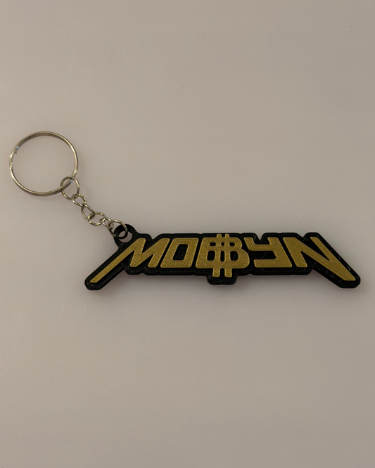 Brelok 3D MOBBYN czarno-złoty
