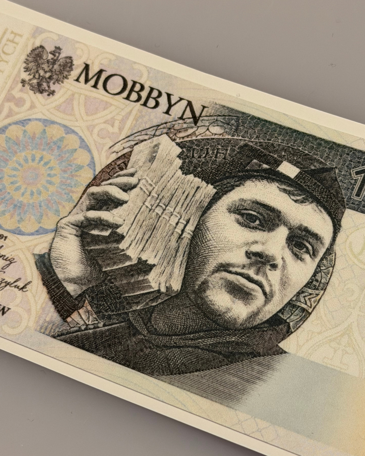 Wlepka Mobbyn banknot